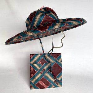 Patterned fold-up sun hat