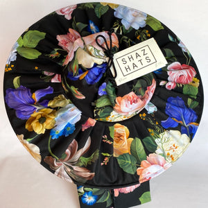 Floral fold-up sun hat