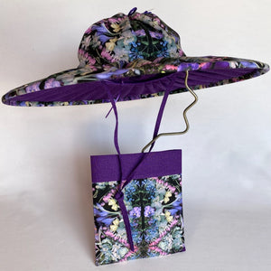 Floral fold-up sun hat