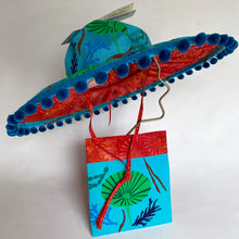 Load image into Gallery viewer, Penny Malone Handprint Green Mermaid's Wineglass