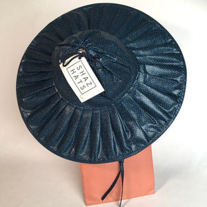 Polished cotton fold-up sunhat